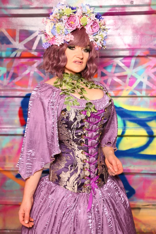 Aurora Corset In Royalty Damask #1 - Sugarplums & Pixie Sticks Collection