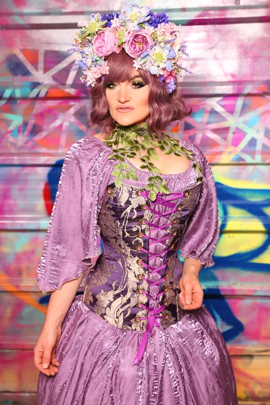 Aurora Corset In Royalty Damask #1 - Sugarplums & Pixie Sticks Collection