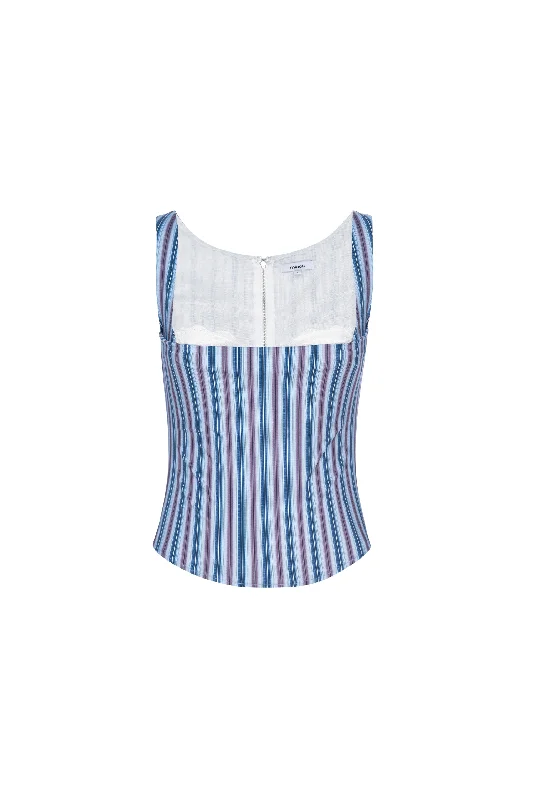 BOBBY CORSET - BLUE STRIPE