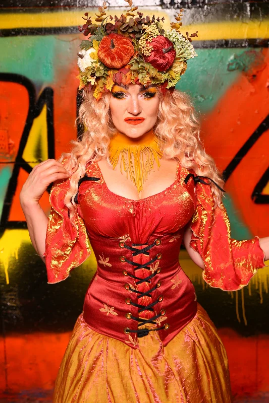 Greta Corset in Red Dragonfly #29 - The Ring of Fire Collection