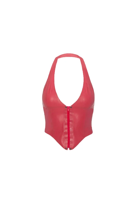 MARA CORSET - STRAWBERRY LATEX