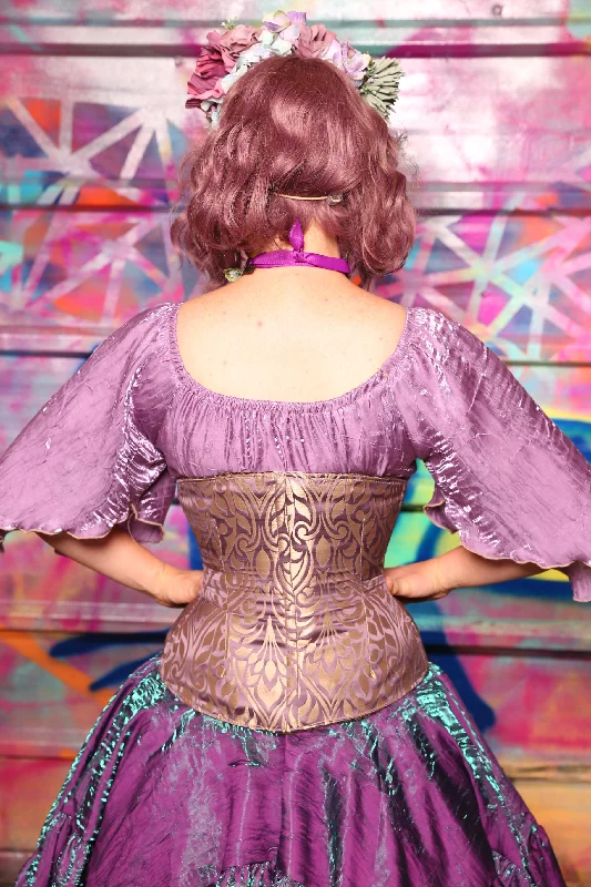 Petite Wench Corset In Lavender Damask #27 - Sugarplums & Pixie Sticks Collection