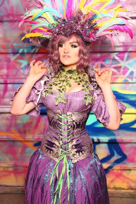 Vixen Corset In Royalty Damask #38 - Sugarplums & Pixie Sticks Collection