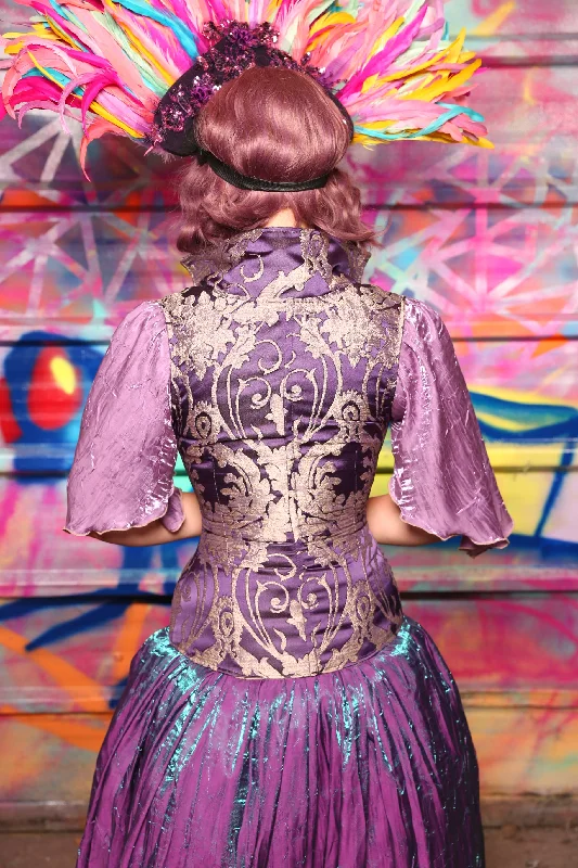 Vixen Corset In Royalty Damask #38 - Sugarplums & Pixie Sticks Collection