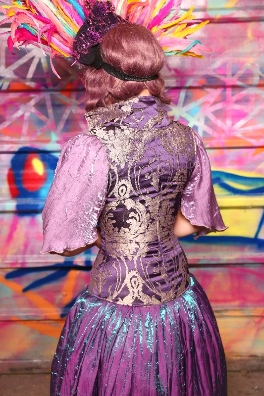 Vixen Corset In Royalty Damask #38 - Sugarplums & Pixie Sticks Collection