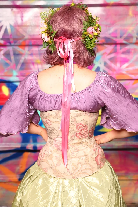 Wench Corset In Autumn Rose #40 - Sugarplums & Pixie Sticks Collection