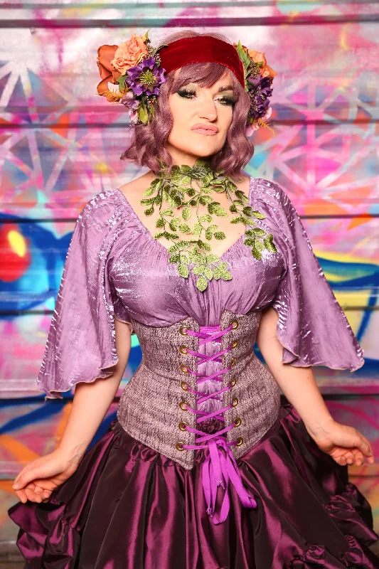 Wench Corset In Lavender Herbal #42 - Sugarplums & Pixie Sticks Collection