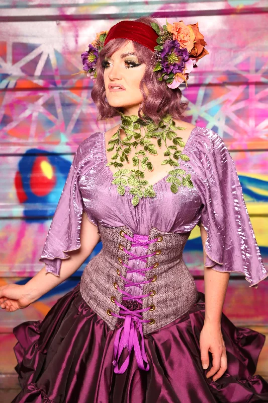 Wench Corset In Lavender Herbal #42 - Sugarplums & Pixie Sticks Collection