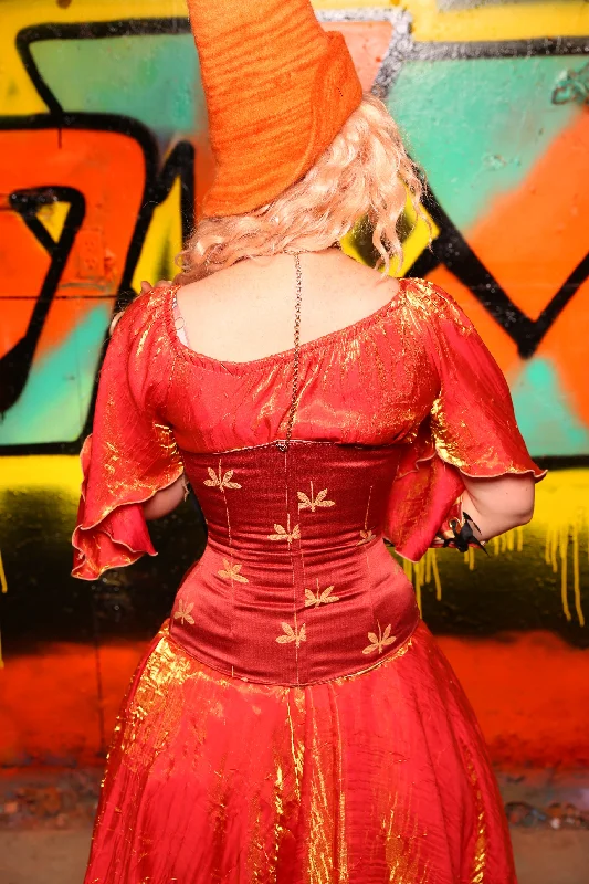 Wench Corset in Red Dragonfly #54 - The Ring of Fire Collection