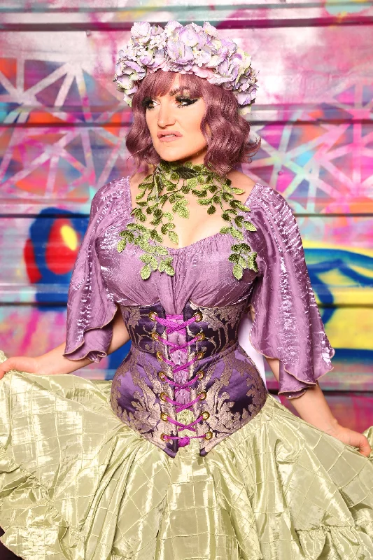 Wench Corset In Royalty Damask #43 - Sugarplums & Pixie Sticks Collection