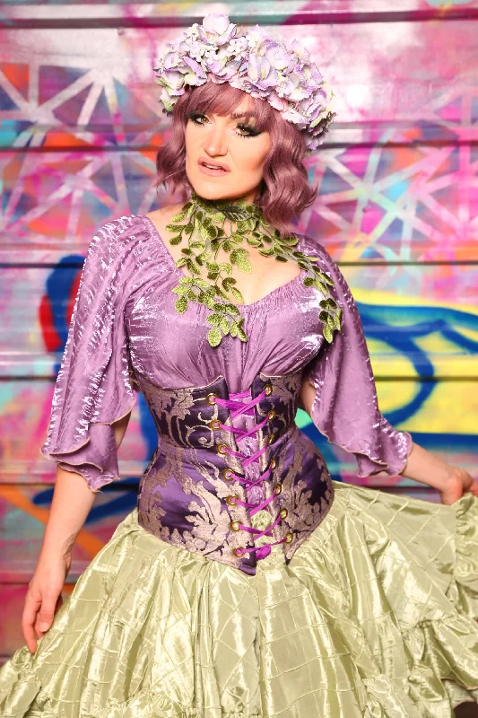 Wench Corset In Royalty Damask #43 - Sugarplums & Pixie Sticks Collection