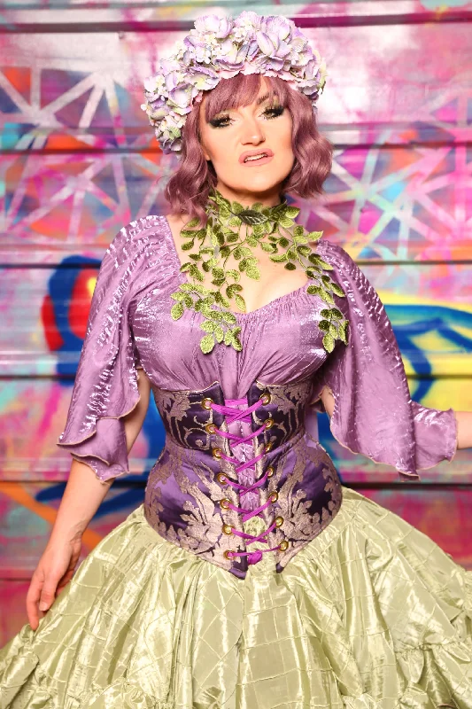 Wench Corset In Royalty Damask #43 - Sugarplums & Pixie Sticks Collection