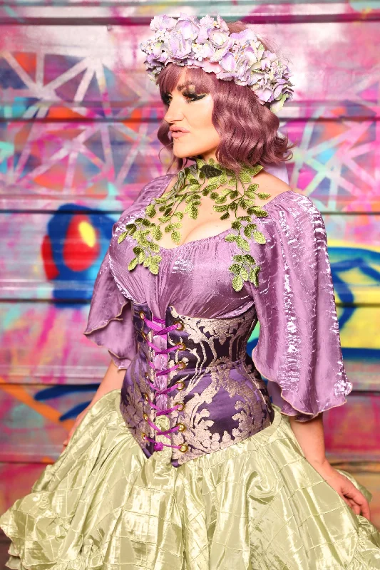 Wench Corset In Royalty Damask #43 - Sugarplums & Pixie Sticks Collection