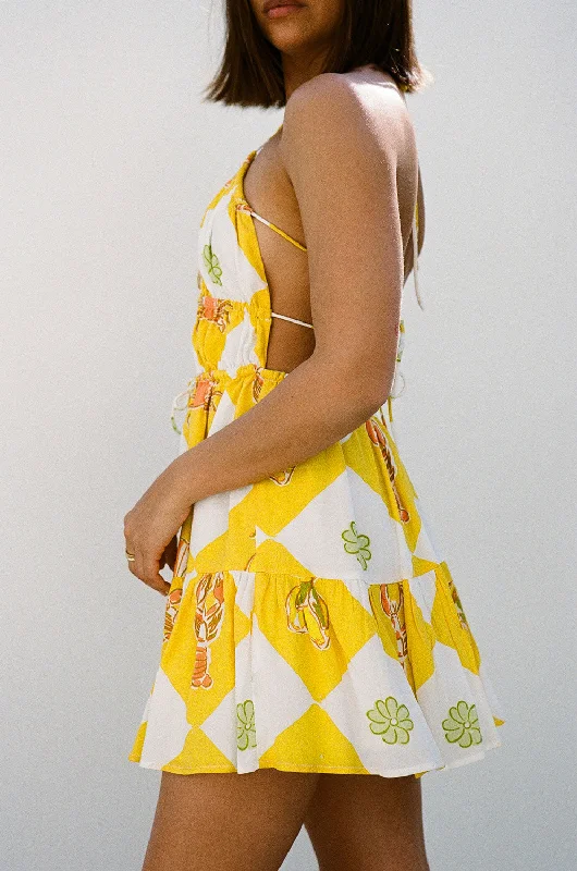 Astyn Dress - Oceano Yellow