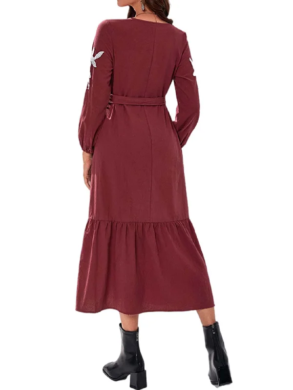 KittenAlarm - MIDI midwaist pullover loose commuting dress