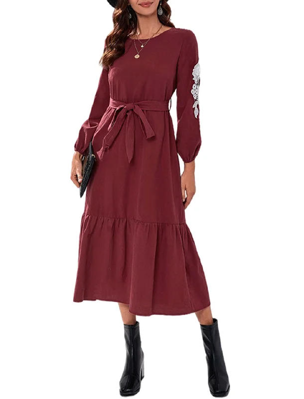 KittenAlarm - MIDI midwaist pullover loose commuting dress