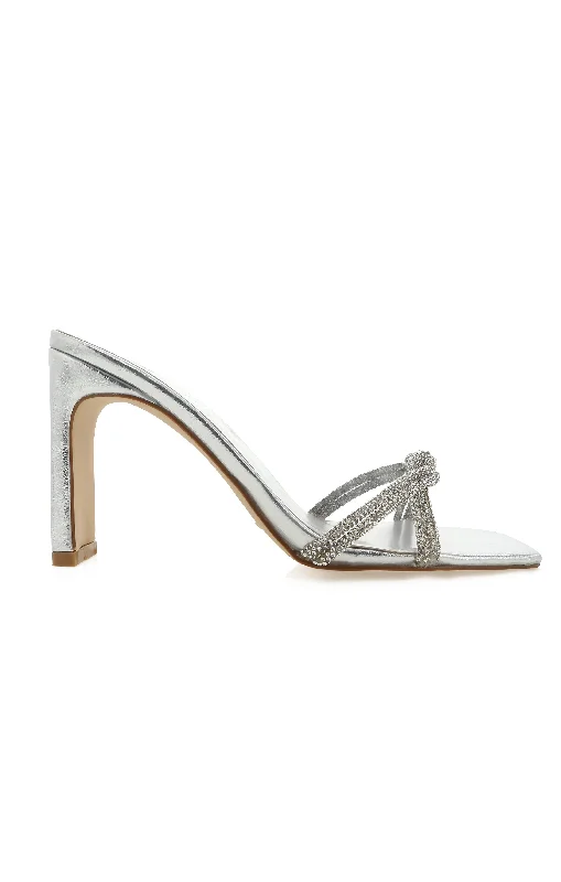 Billini Rosemary Heel ~ Silver