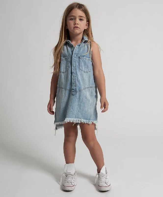 KIDS MINI BRAXTON DRESS BLUE