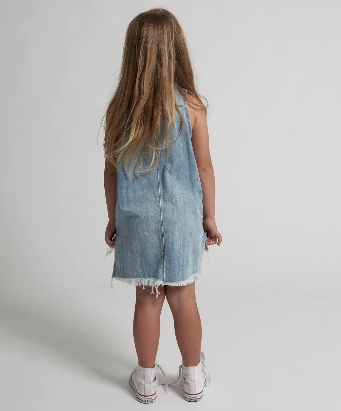 KIDS MINI BRAXTON DRESS BLUE