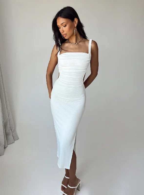 Lainey Midi Dress White