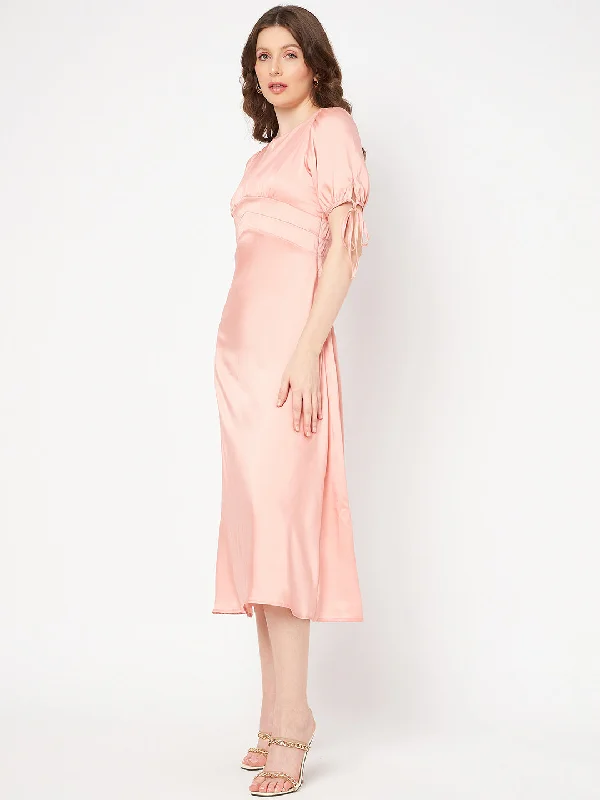 Madame Peach  Solid Dress