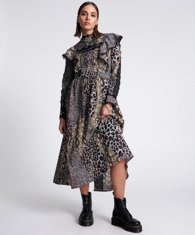 PUNK PYTHON METAL ADVENTURE DRESS MULTI