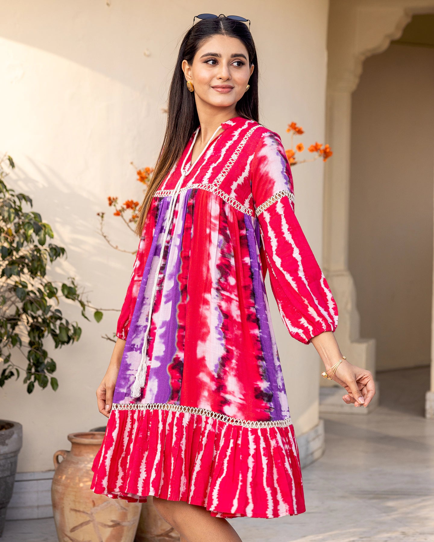 Red Tie Dye Dress