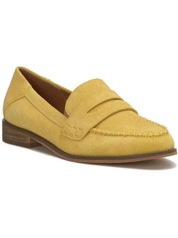 Erelia Womens Suede Slip On Loafers