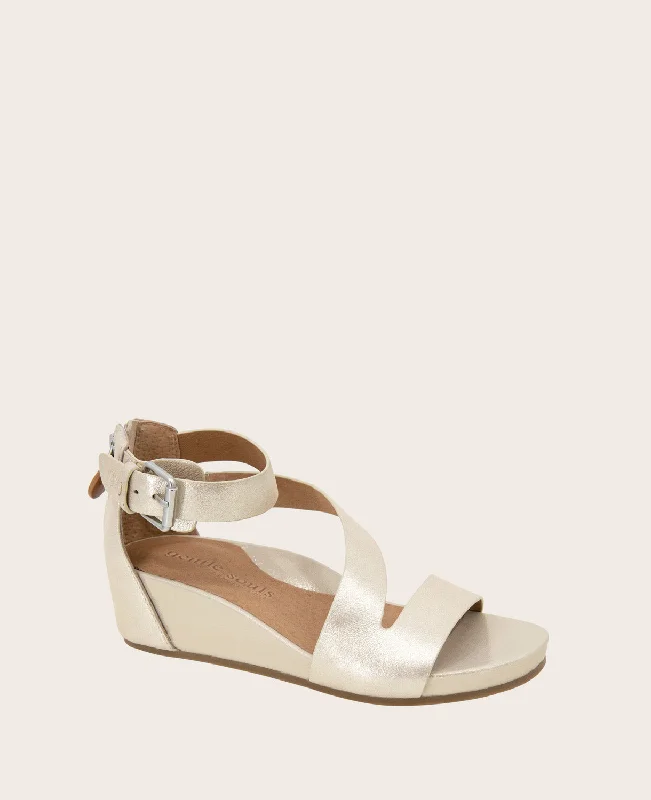 GENTLE SOULS - Gwen Leather Wedge Sandal