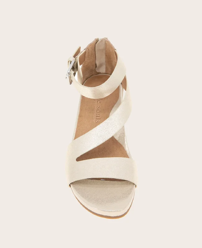 GENTLE SOULS - Gwen Leather Wedge Sandal