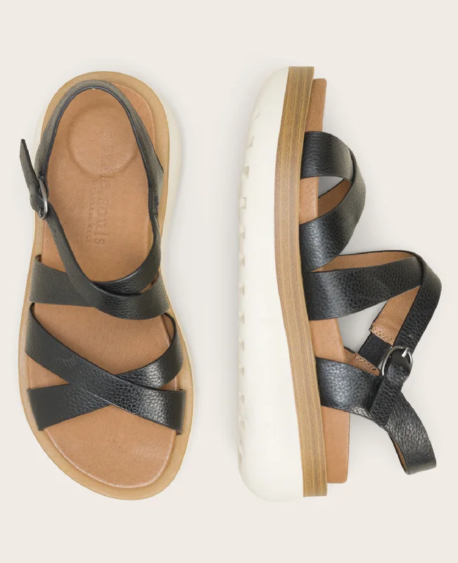 GENTLE SOULS - Reebha Leather Platform Sandal