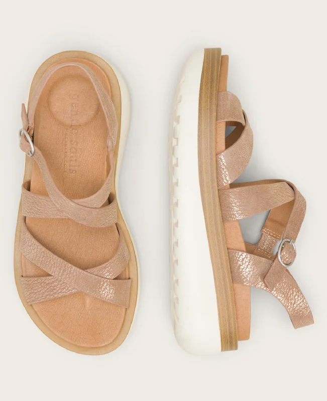 GENTLE SOULS - Reebha Leather Platform Sandal