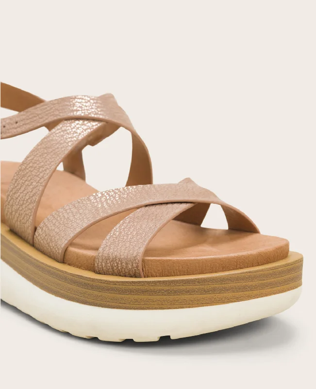 GENTLE SOULS - Reebha Leather Platform Sandal