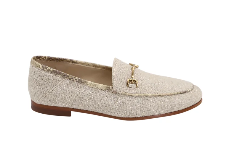 Sam Edelman Loraine Loafer in Beige Leather