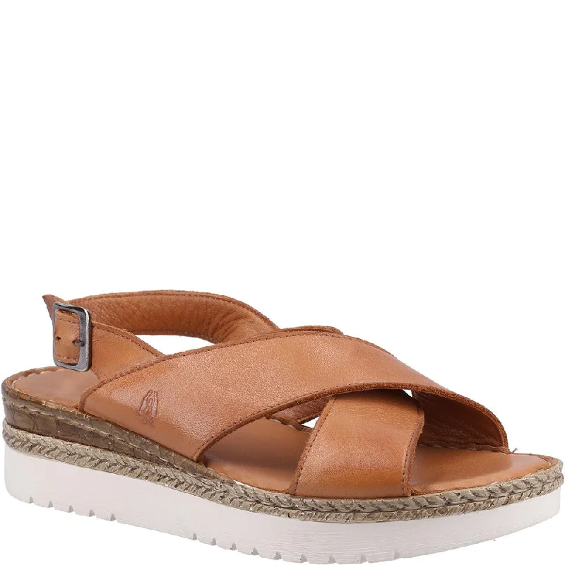 Tan Saphira Crossover Wedges