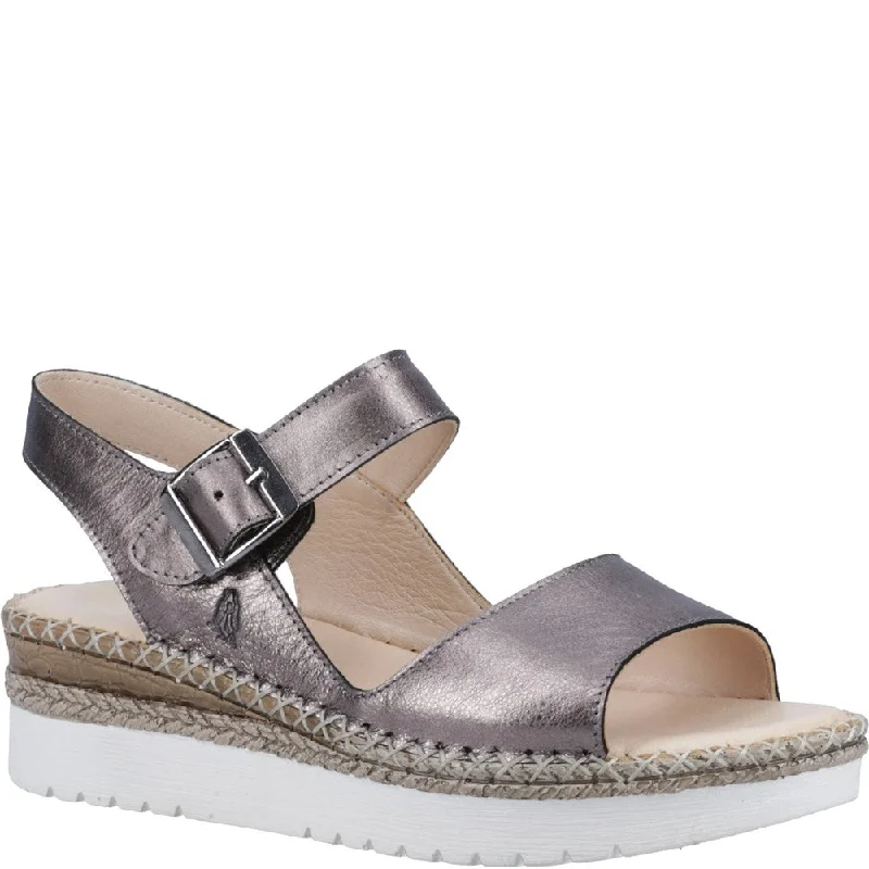 Pewter Stacey Leather Sandals