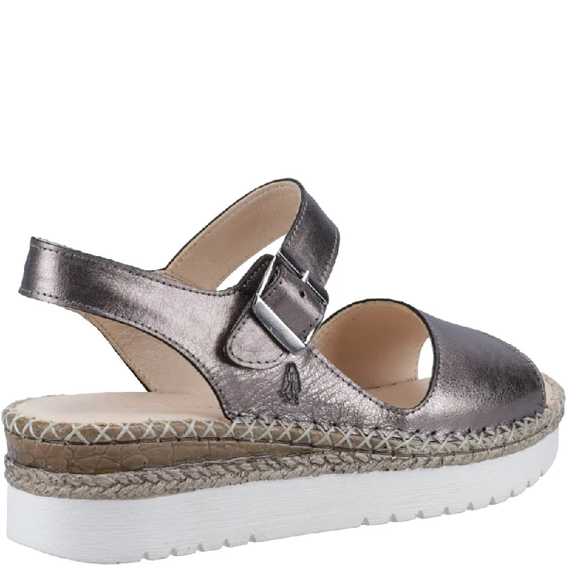 Pewter Stacey Leather Sandals