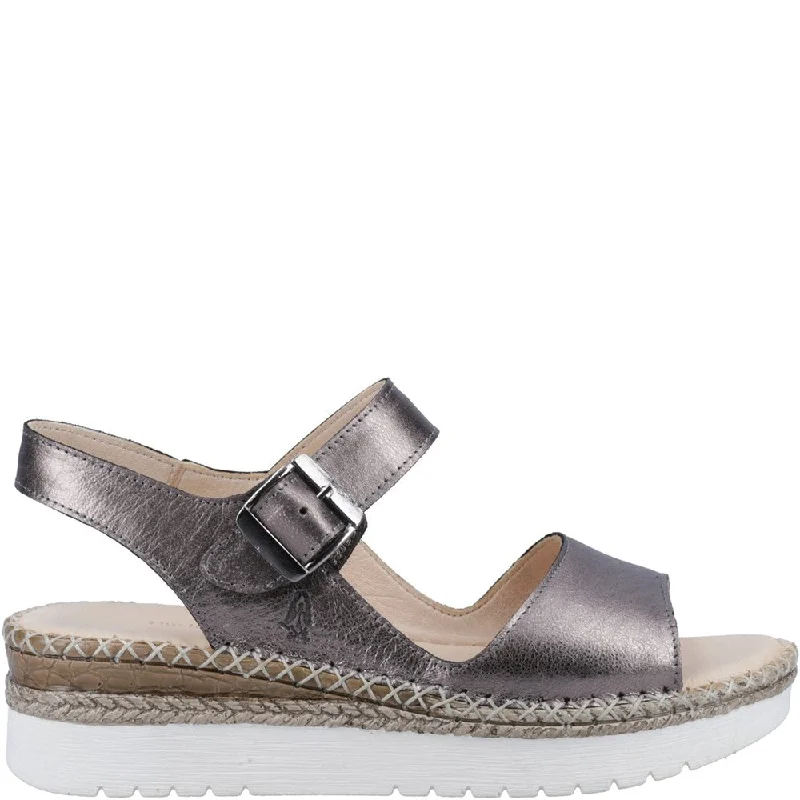 Pewter Stacey Leather Sandals