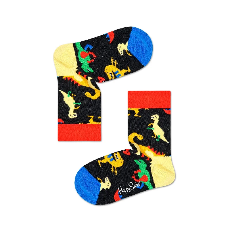 Happy Socks Kids Crew Socks - Dinosaurs (0-12 Months Old)