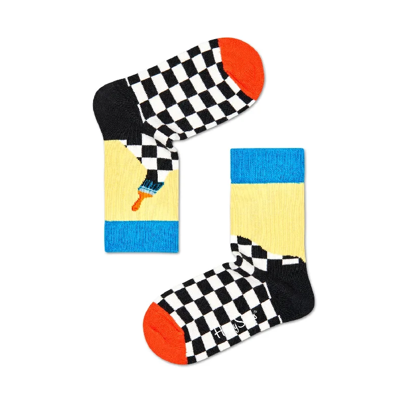 Happy Socks Kids Crew Socks - Paint (7-9 Years Old)