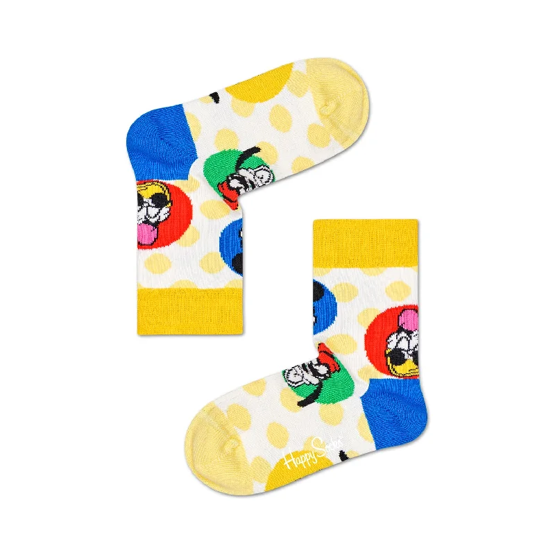 Happy Socks x Disney Kids Crew Socks - Sunny (7-9 Years Old)