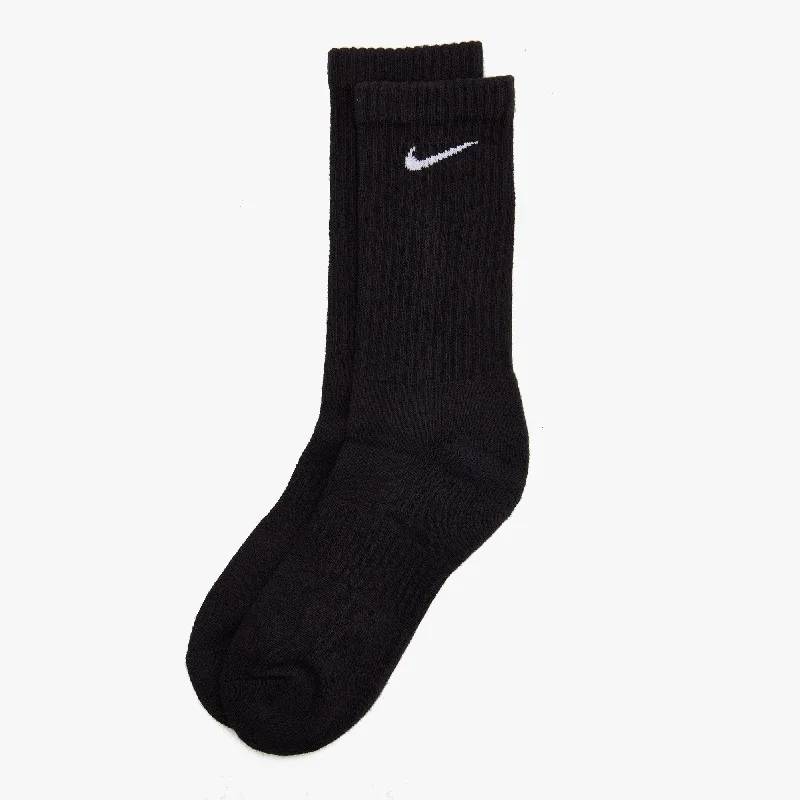 Nike Everyday Cushioned Training Crew Socks - 3 Pack Black / White