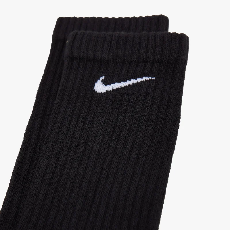 Nike Everyday Cushioned Training Crew Socks - 3 Pack Black / White