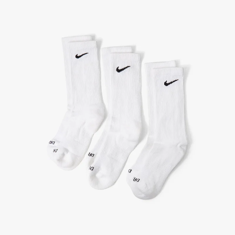 Nike Everyday Plus Cushioned Socks (3-Pack) White / Black