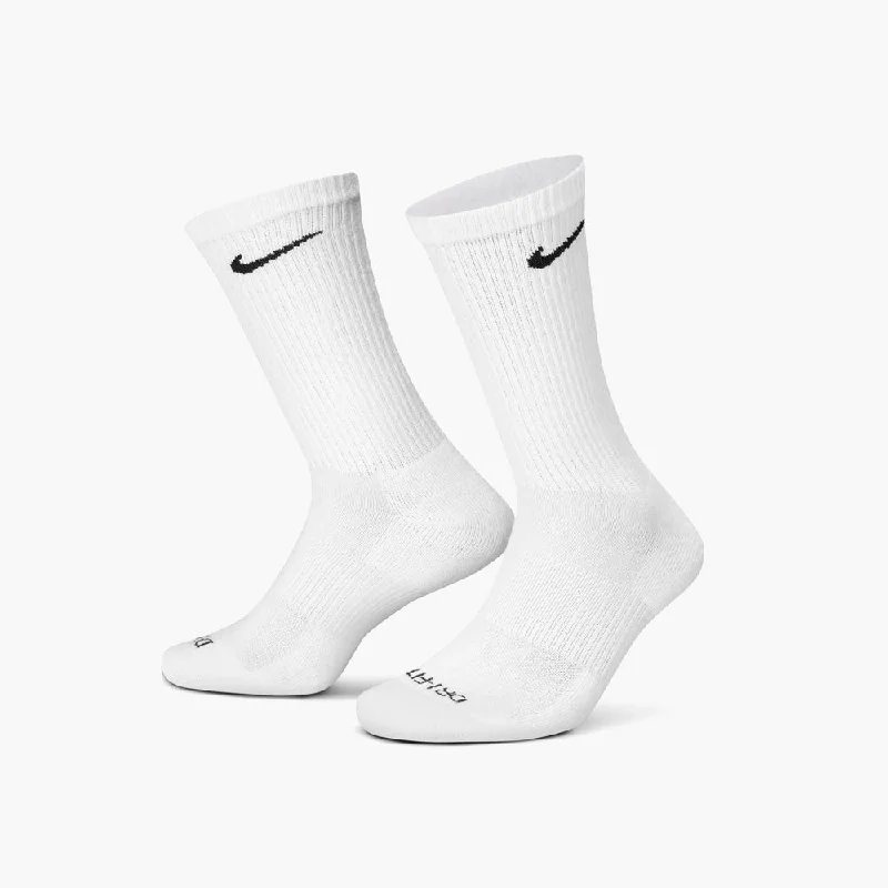 Nike Everyday Plus Cushioned Training Crew Socks (6 Pack) White / Black