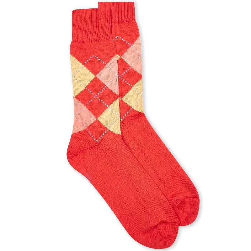 Argyle Socks - Red