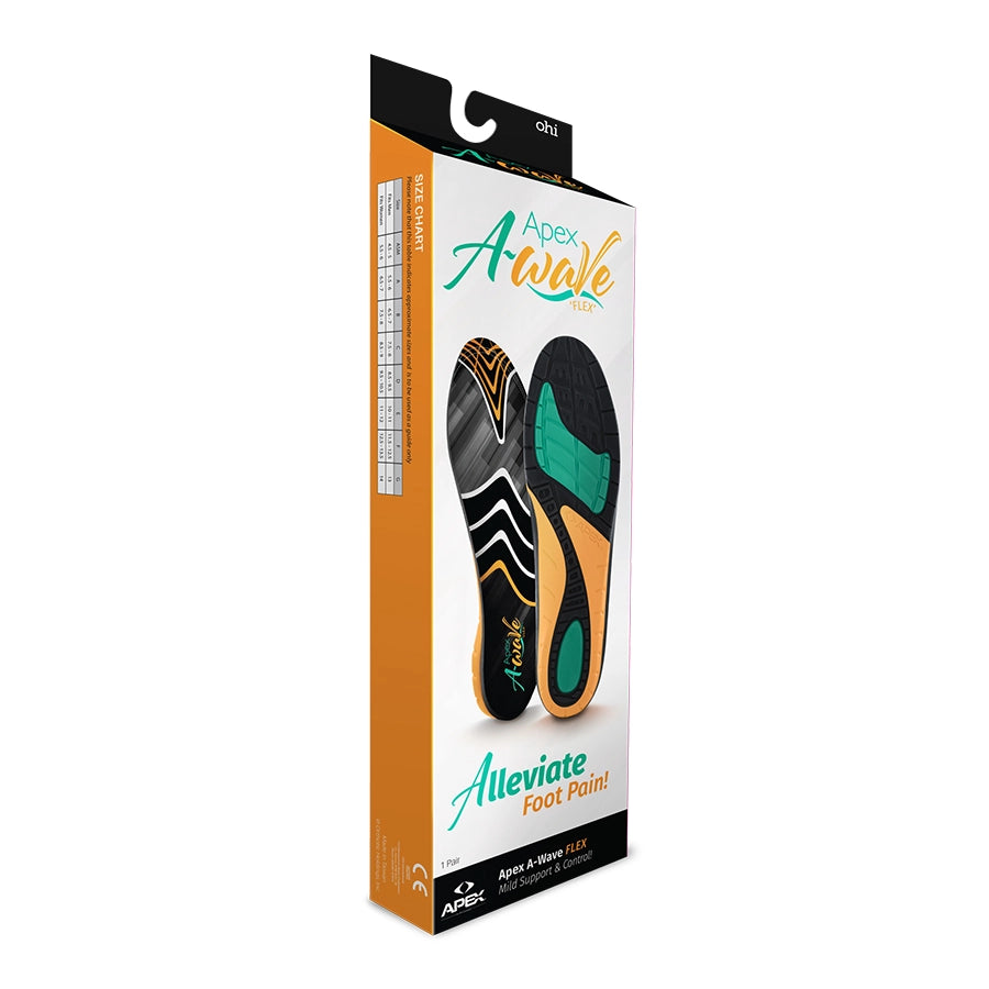 Apex A-Wave Flex Orthotic Support Insoles