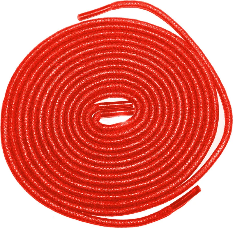 [Firebird Red] - Round Waxed Cotton Shoelaces