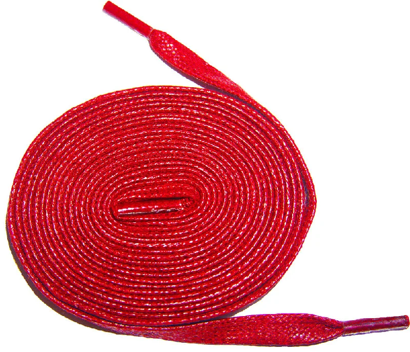 [Firebird Red] - Flat Waxed Cotton Shoelaces