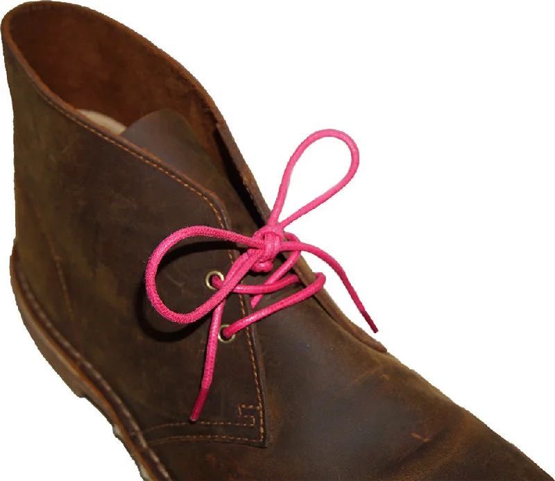 [Magenta Pink] - Round Waxed Cotton Shoelaces